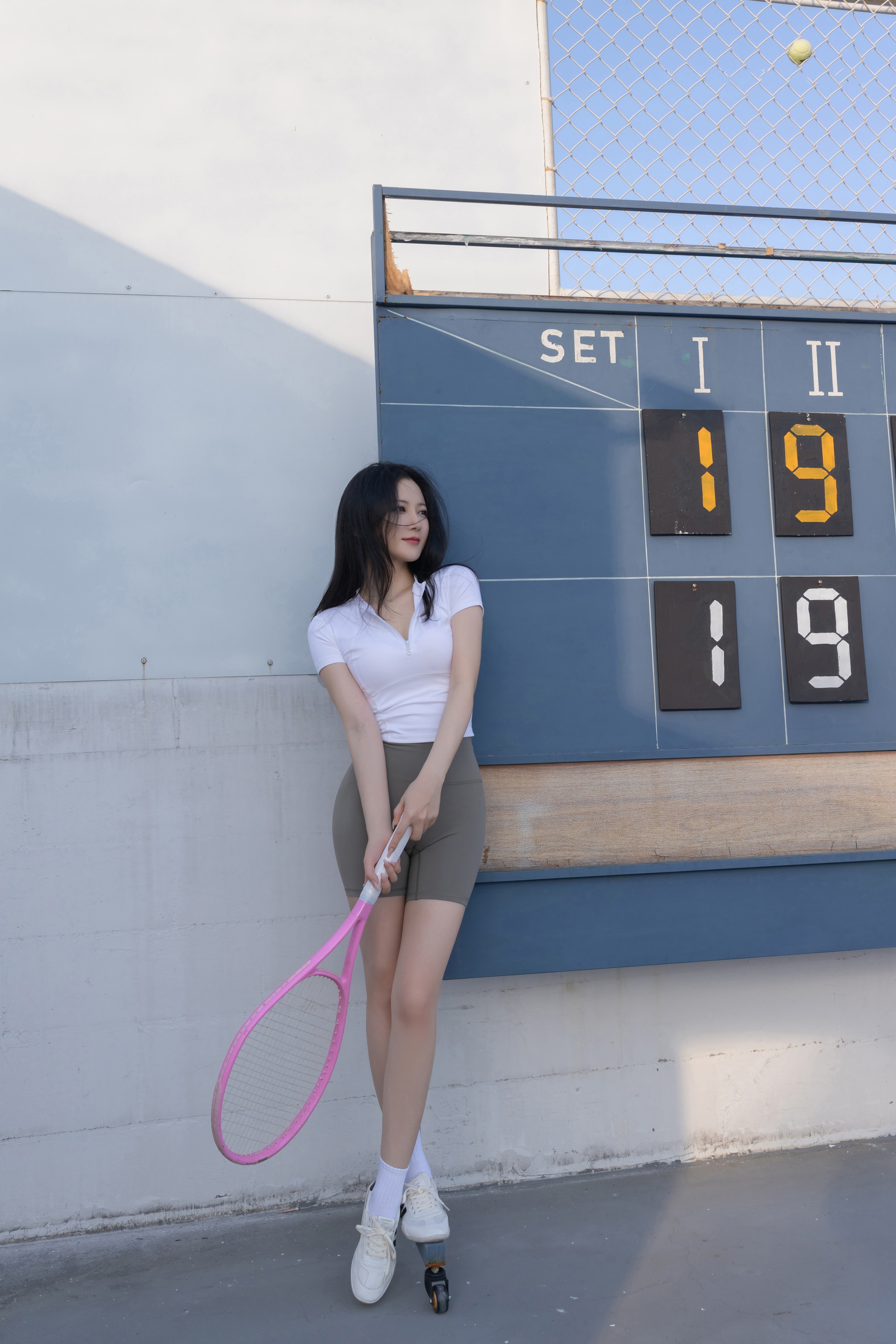 图片[1]-鱼子酱Fish – NO.253 （私拍） 网球场[120P]-XikXak